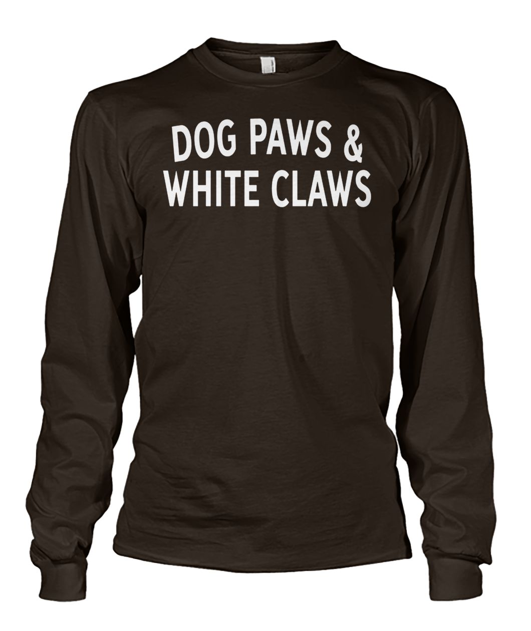 Dog paws and white claws unisex long sleeve