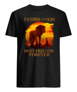 Father and son best friend forever the lion king men's shirt