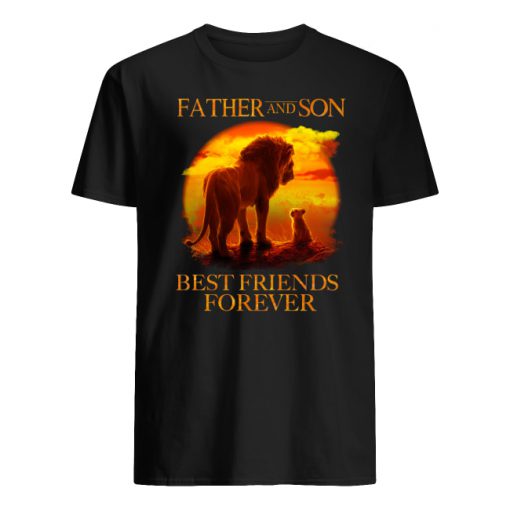 Father and son best friend forever the lion king men's shirt
