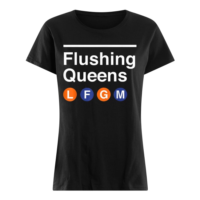 Flushing queens lfgm baseball women's shirt
