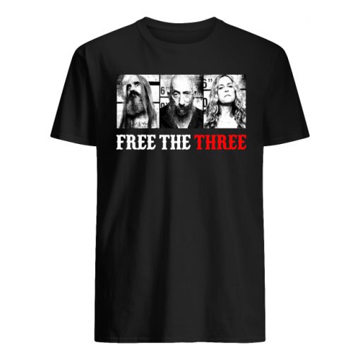 Free the three rob zombie men's shirt