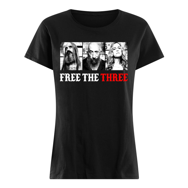 Free the three rob zombie women's shirt
