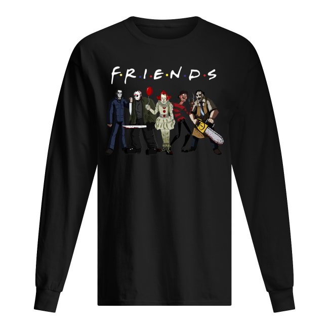 Friends horror movies characters halloween long sleeved