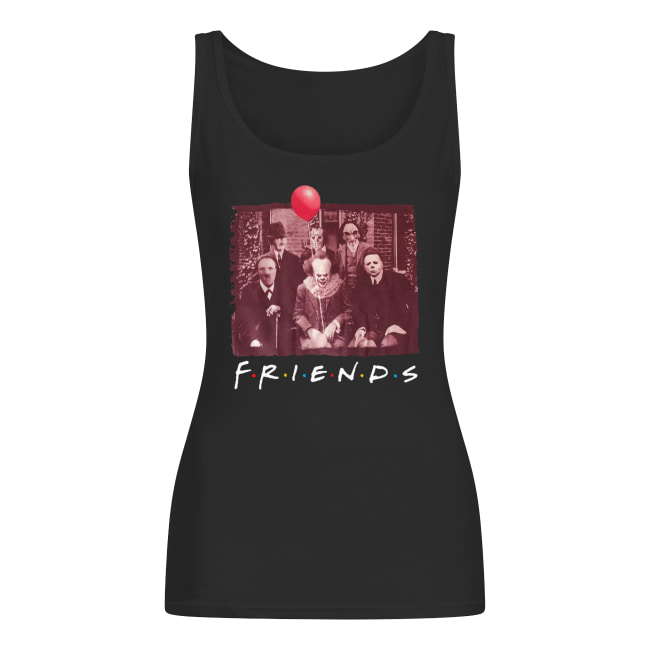 Friends tv show horror movie characters women's tank top