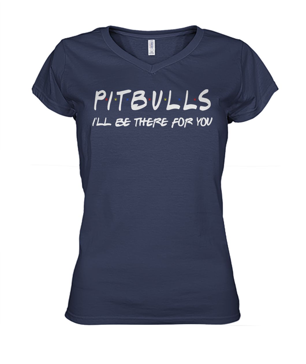 Friends tv show pitbull I'll be there for you women's v-neck