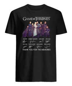 Game of thrones thank you for the memories signatures men's shirt