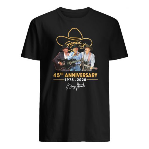 George strait 45th anniversary 1975-2020 signature men's shirt