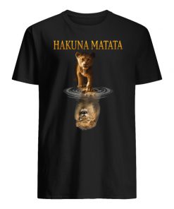 Hakuna matata simba mufasa reflection the lion king men's shir
