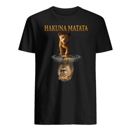 Hakuna matata simba mufasa reflection the lion king men's shir