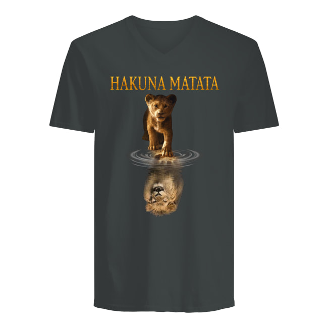 Hakuna matata simba mufasa reflection the lion king men's v-neck