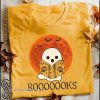 Halloween boooooks ghost reading books shirt