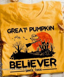 Halloween snoopy great pumpkin believer since 1966 shirt