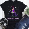 Halloween witch with wheels shirt