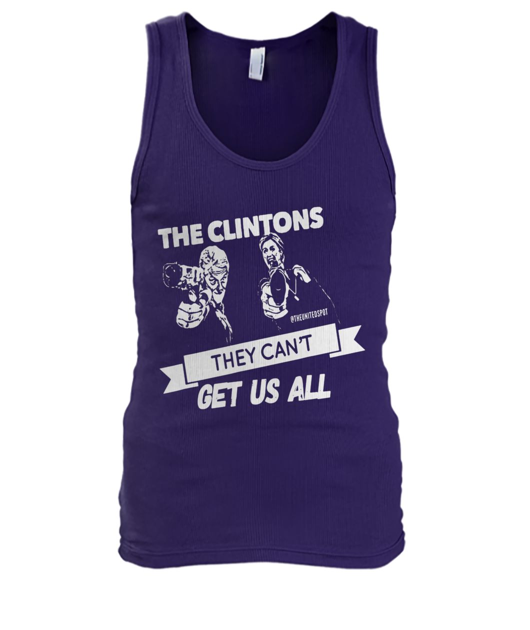 Hillary clinton they can't suicide us all men's tank top
