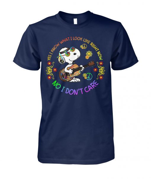 Hippie yes I know what I look like right now no I don't care snoopy unisex cotton tee