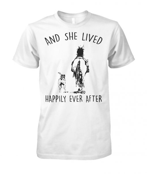 Horse and she lived happily ever after unisex cotton tee