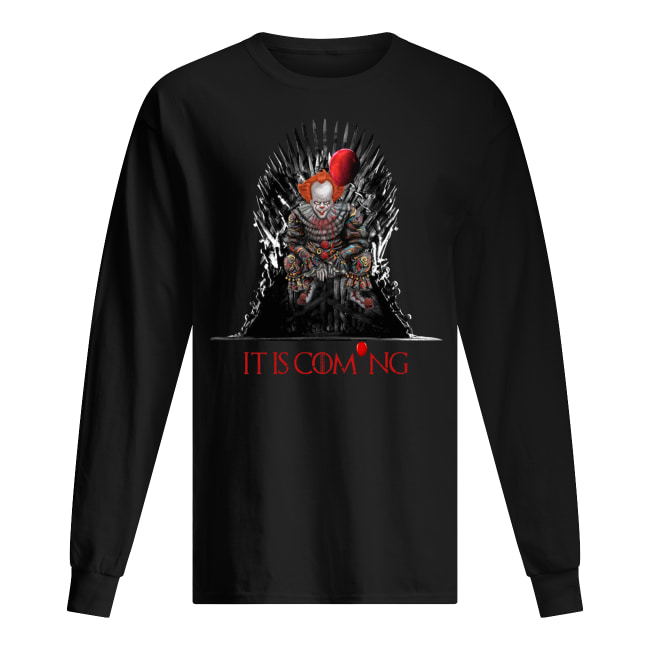 IT is coming pennywise game of thrones long sleeved