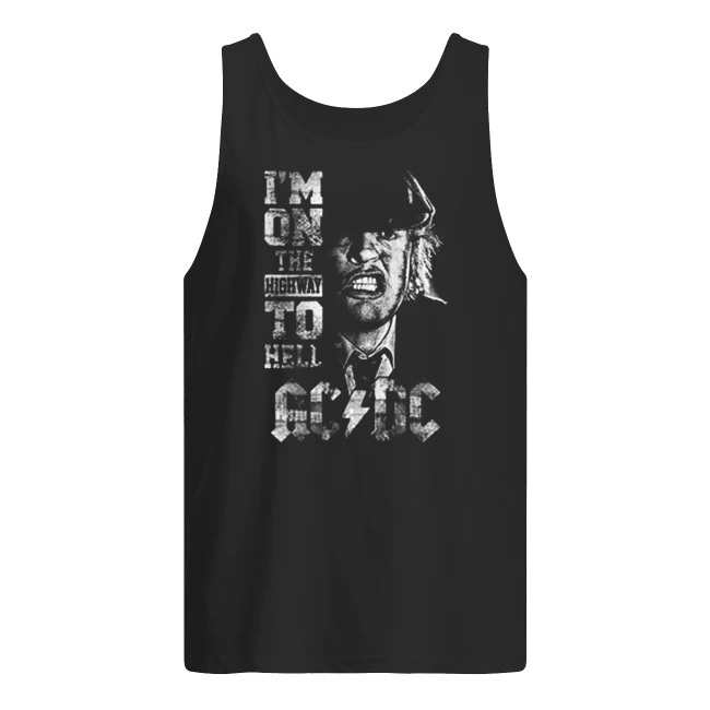 I'm on the highway to hell ACDC men's tank top