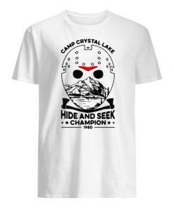Jason voorhees camp crystal lake hide and seek champion 1980 men's shirt