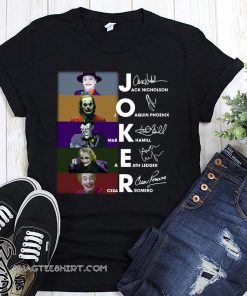 Joker all version signatures shirt