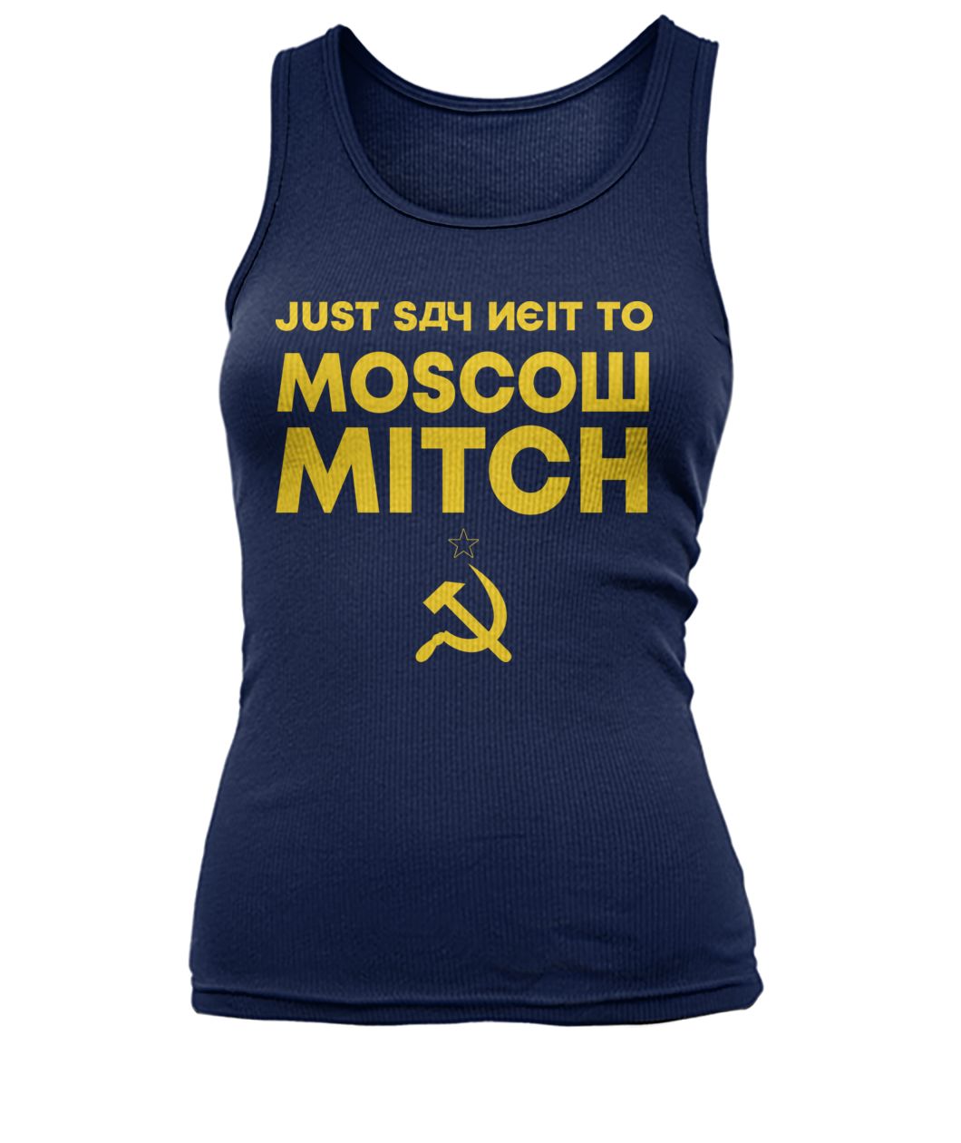 Just say neit to moscow mitch women's tank top