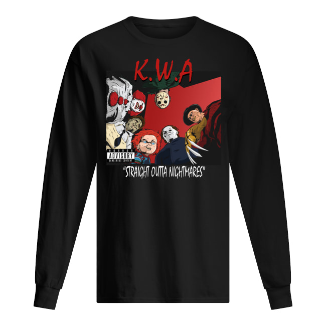 KWA horror characters straight outta nightmares halloween long sleeved