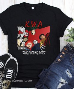 KWA horror characters straight outta nightmares halloween shirt