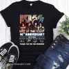 Kiss end of the road 46th anniversary 1973-2019 signatures thank you for the memories shirt