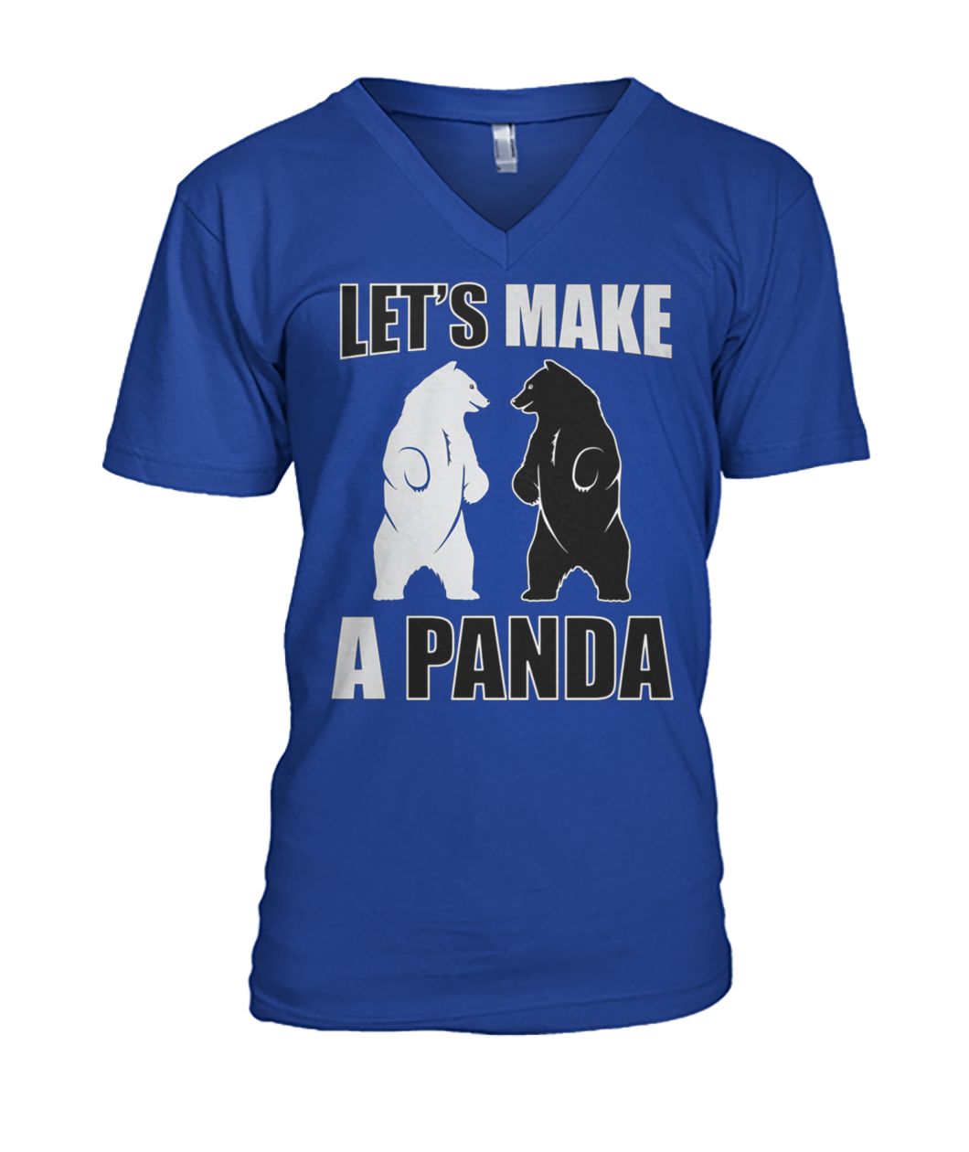 Let's make a panda mens v-neck