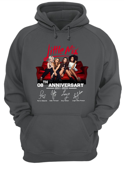 Little mix 08th anniversary 2011-2019 signature hoodie