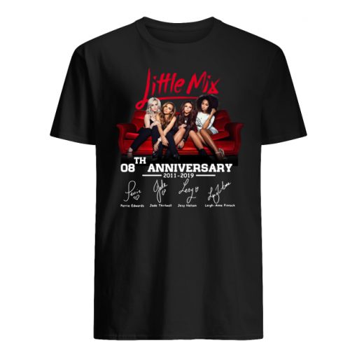 Little mix 08th anniversary 2011-2019 signature men's shirt