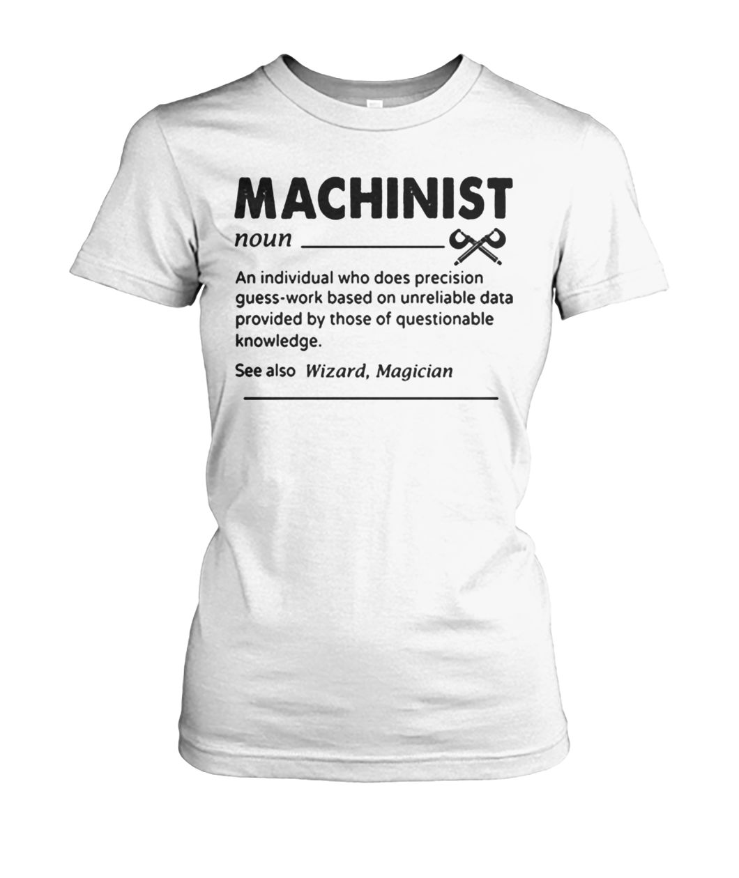 Machinist definition women's crew tee