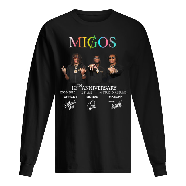 Migos 12th anniversary signatures long sleeved