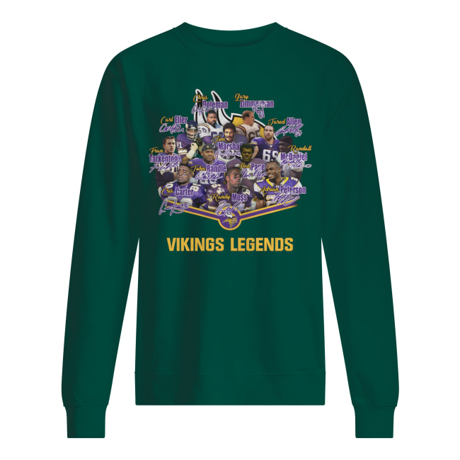Minnesota vikings legends signatures sweatshirt