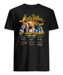 Monty python 50th anniversary 1969-2019 signatures men's shirt