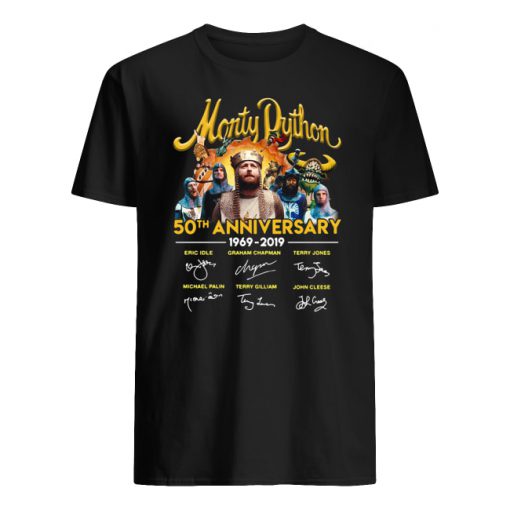 Monty python 50th anniversary 1969-2019 signatures men's shirt