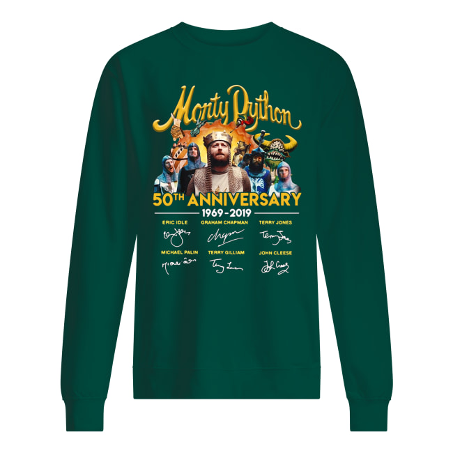 Monty python 50th anniversary 1969-2019 signatures sweatshirt