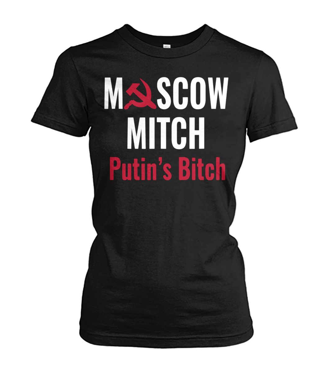Moscow mitch putin's bitch women's crew tee