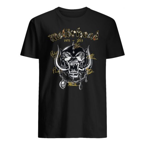 Motorhead 1975-2015 signatures men's shirt