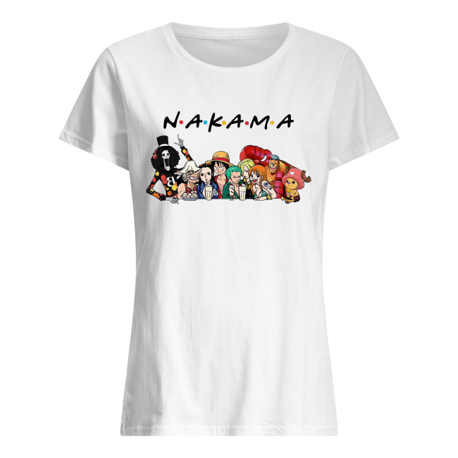 Nakama one piece friends tv show women's shirt