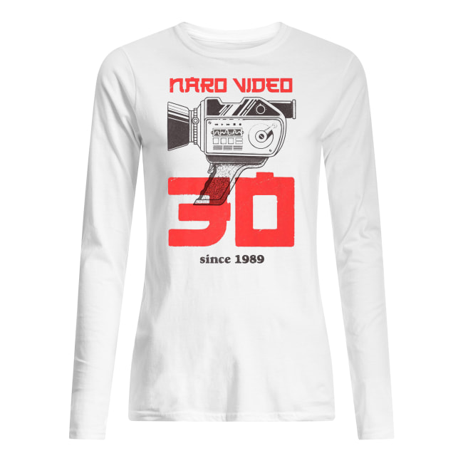 Naro video since 1989 camera graphic long sleeved