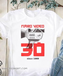Naro video since 1989 camera graphic shirt