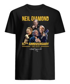 Neil diamond 57th anniversary 1962-2019 signature men's shirt