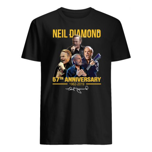 Neil diamond 57th anniversary 1962-2019 signature men's shirt