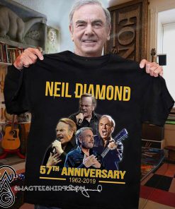 Neil diamond 57th anniversary 1962-2019 signature shirt