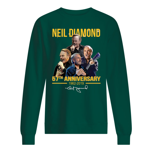 Neil diamond 57th anniversary 1962-2019 signature sweatshirt