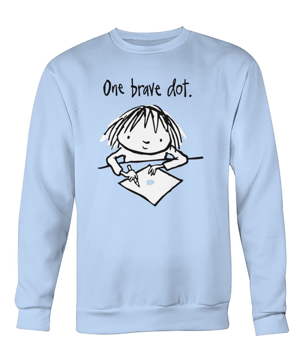 One brave dot crew neck sweatshirt