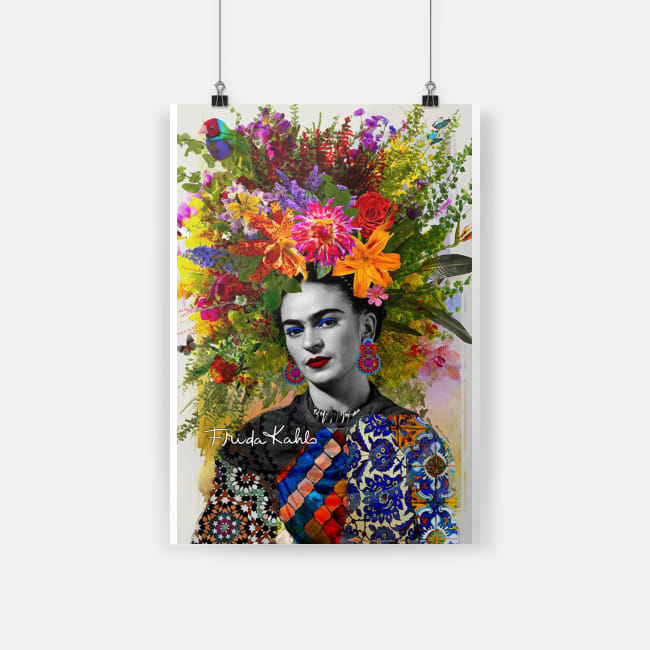 Original Frida kahlo floral poster