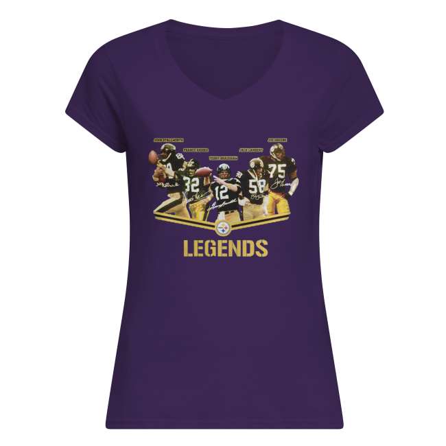 Pittsburgh steelers legends football players women's v-neck
