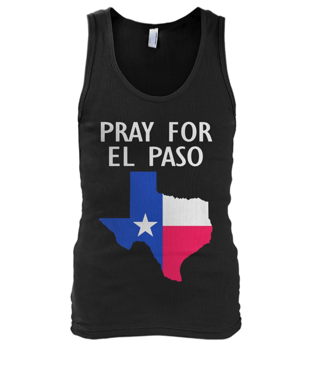 Pray for el paso texas flag men's tank top